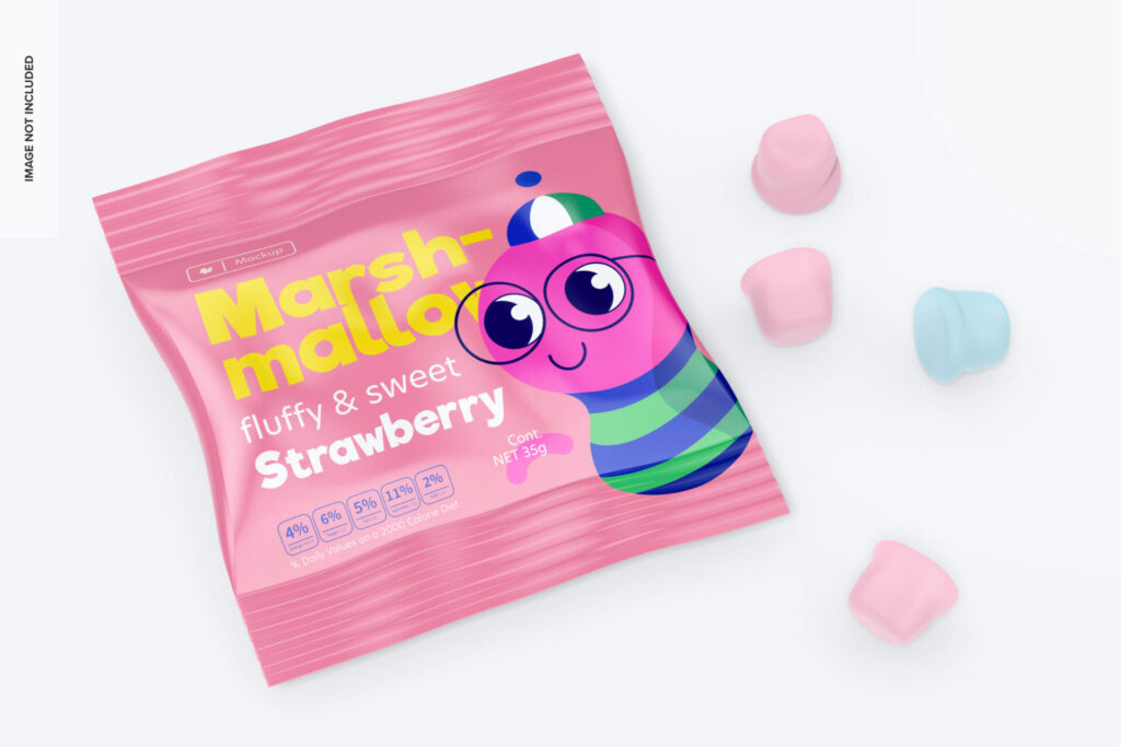 ディズニー持ち込みにおすすめの個包装されたグミやマシュマロのパッケージ。小袋タイプはおやつとして適しています。