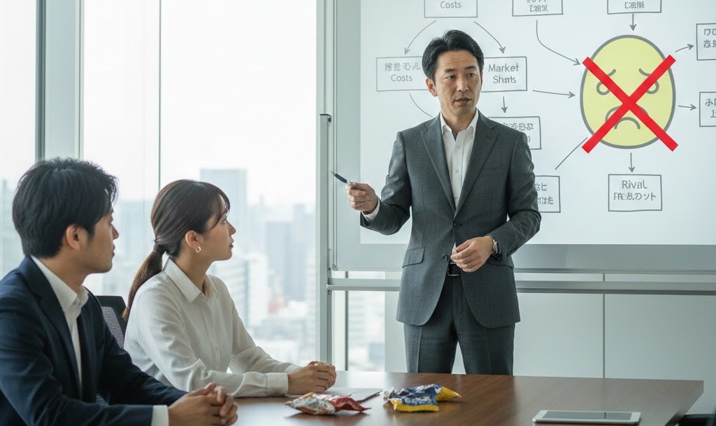 市場データを基にした商品戦略ミーティング